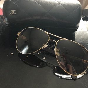 Chanel aviator sunglasses